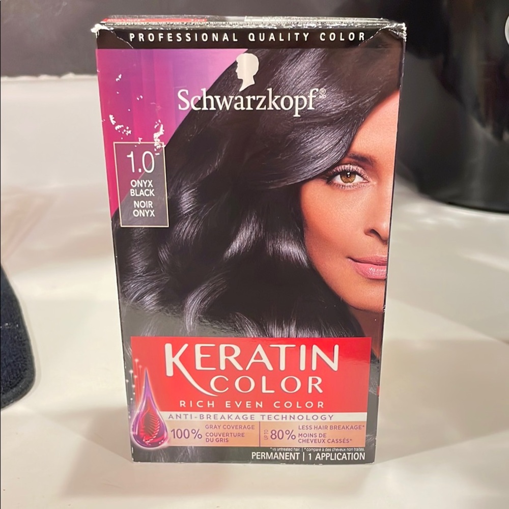 Keratin Color 1.0 Onyx Black Hair Dye